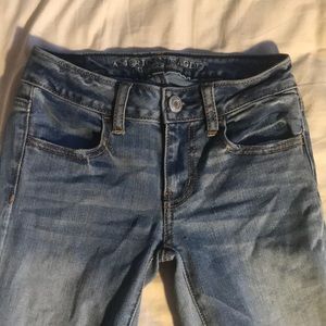 American Eagle 00 Jeggings light blue short